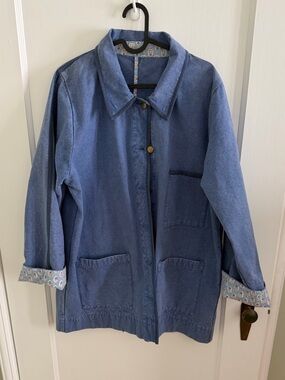 Block Shop Textiles Denim-Style Canyon Jacket with Patch Pockets